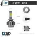 H7 LED Headlight Kit 4 Side COB Single Beam High Low Kit High Power 72w 8000lm 6000k Replace for Halogen or HID headlight Bulbs
